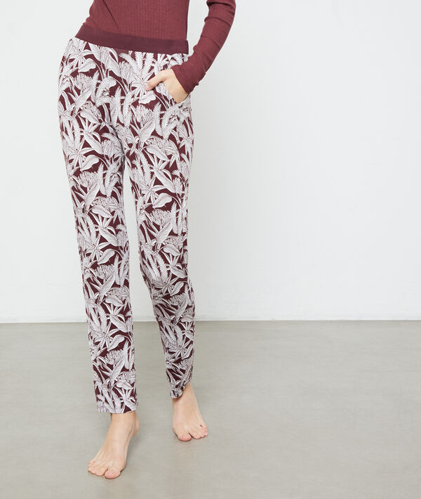 Hose mit Blätter-Print Hose mit Blätter-Print;${refinementColor}