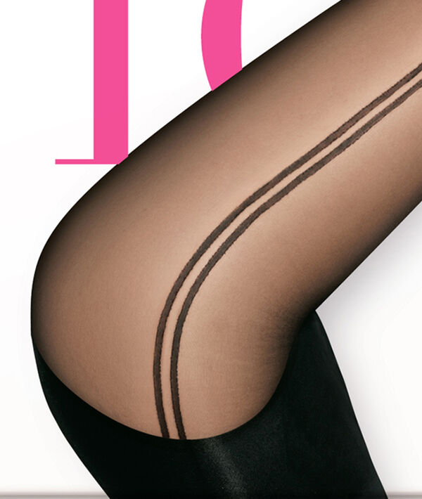 Strumpfhose mit Seitenstreifen Strumpfhose mit Seitenstreifen;${refinementColor}