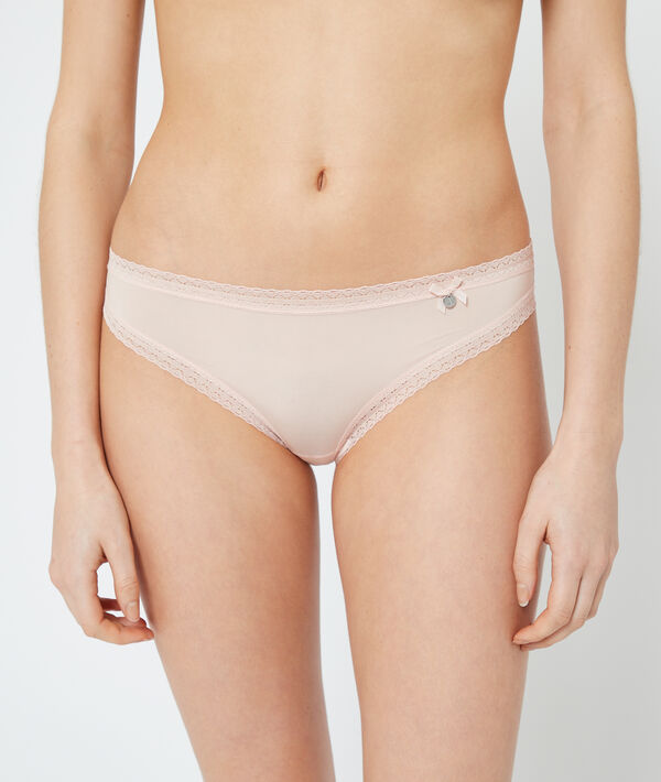 Panty aus Materialmix Panty aus Materialmix;${refinementColor}