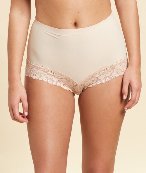 Panty aus spitze mit hoher taille &ndash; stufe 1: figurformend nude.