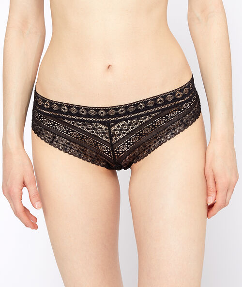 Hipster aus spitze schwarz.