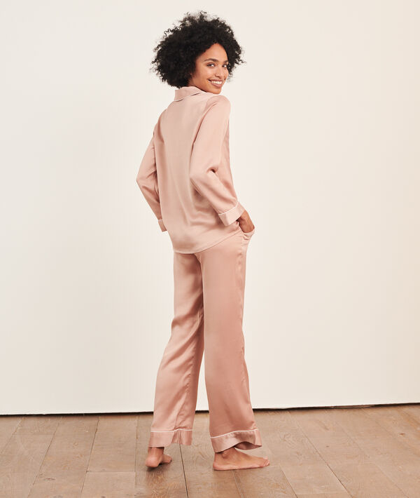 Seidig schimmernde Pyjamahose Seidig schimmernde Pyjamahose;${refinementColor}