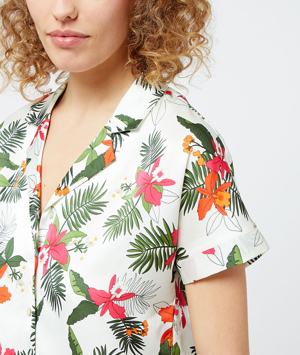 Pyjamahemd mit print multicolors.