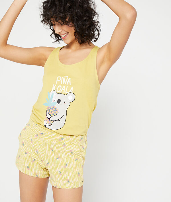 Shorts mit Ananas-Print Shorts mit Ananas-Print;${refinementColor}
