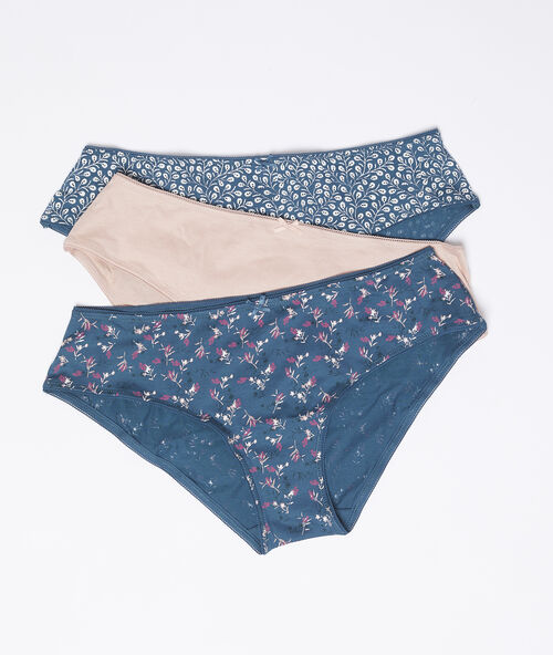 3er-set shortys aus baumwolle rosa.