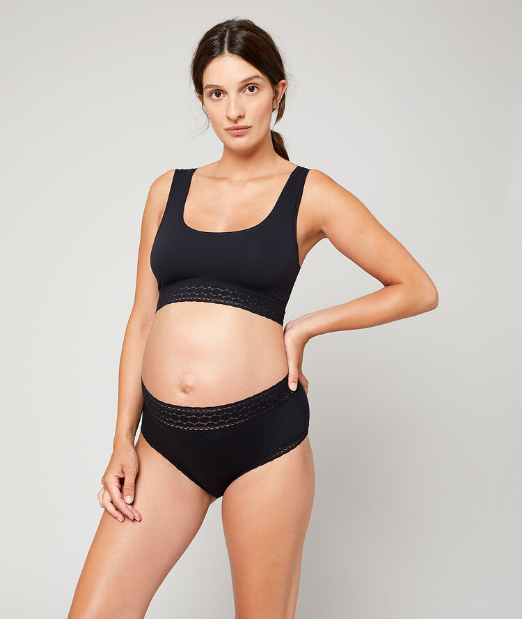Bustier aus mikrofaser schwarz.