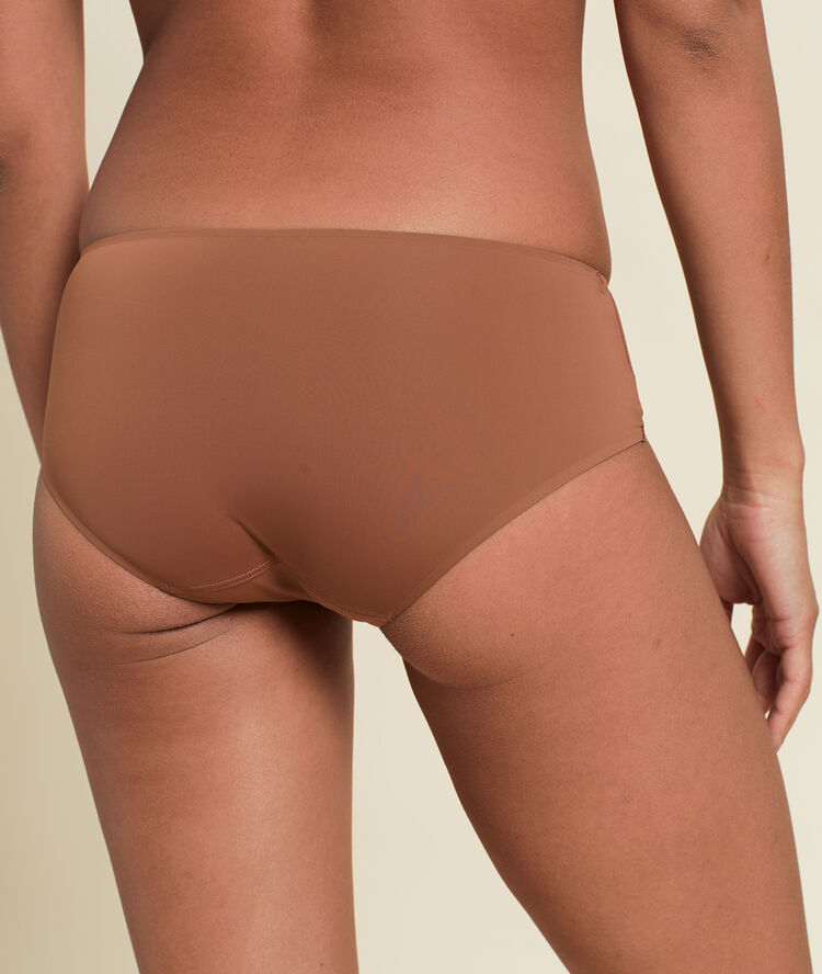 Shorty aus mikrofaser bronze.