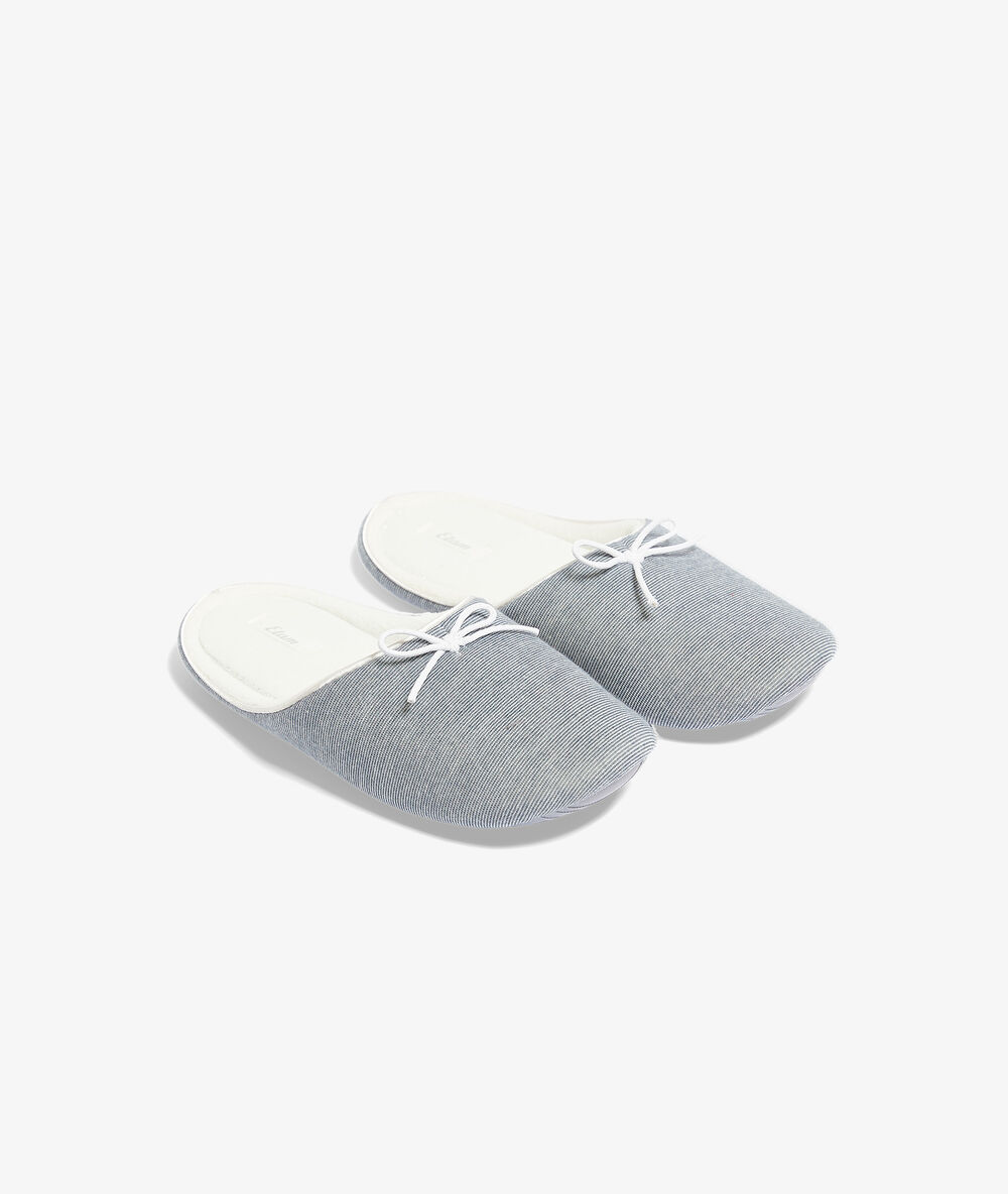 Mules blau.
