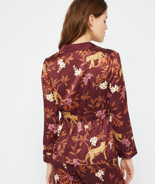 Pyjamaoberteil mit Leoparden-Print Pyjamaoberteil mit Leoparden-Print;${refinementColor}