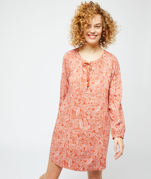 Nachthemd aus EcoVero-Viscose mit Print Nachthemd aus EcoVero-Viscose mit Print;${refinementColor}