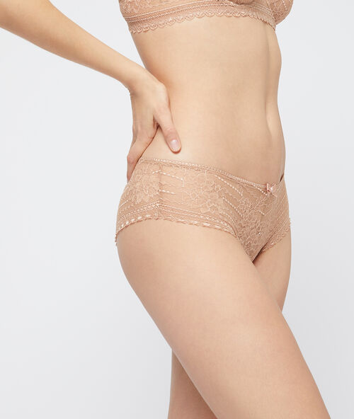 Shorty aus floraler spitze dune.