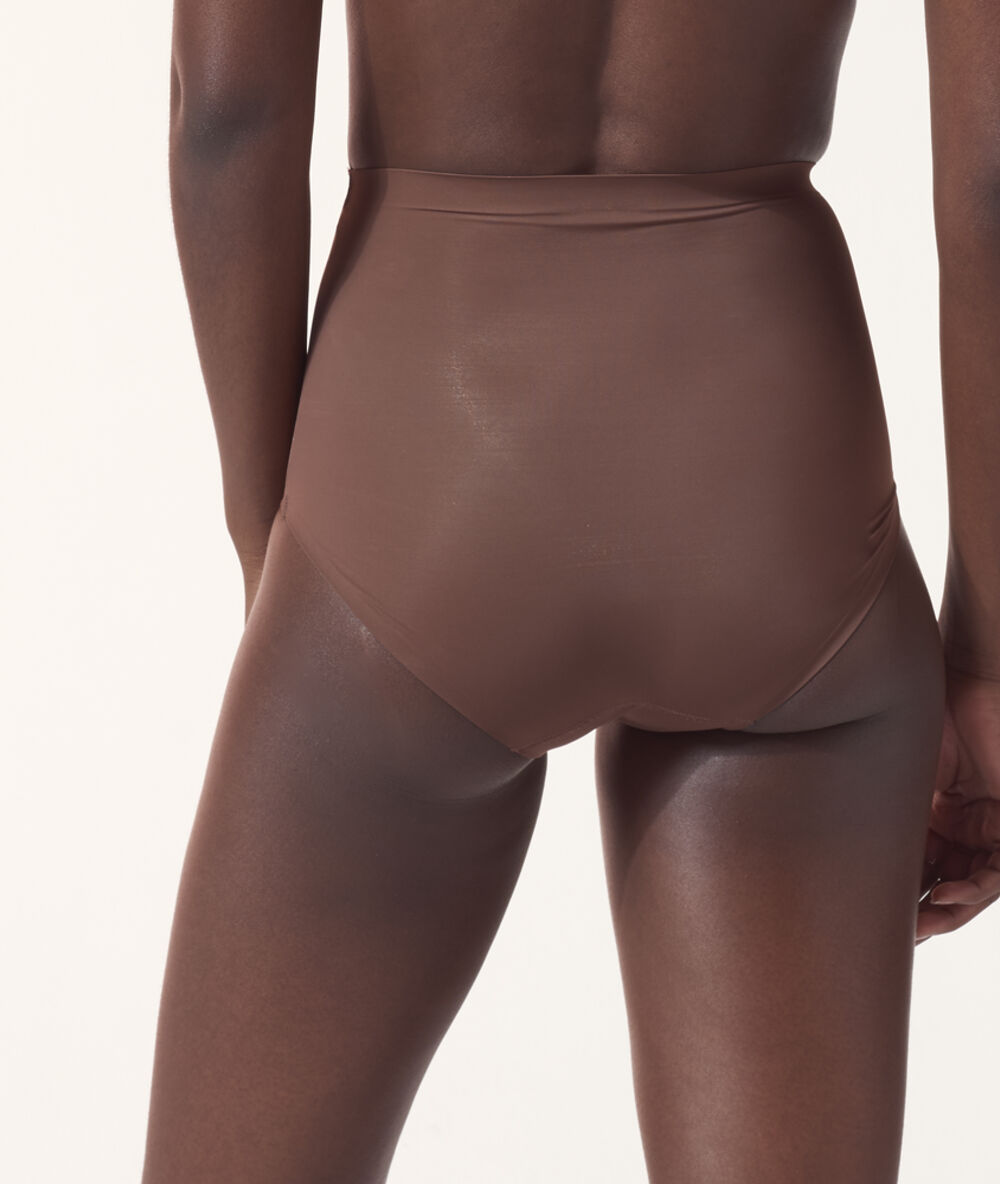 Panty mit hoher taille – stufe 3: figurformend braun.