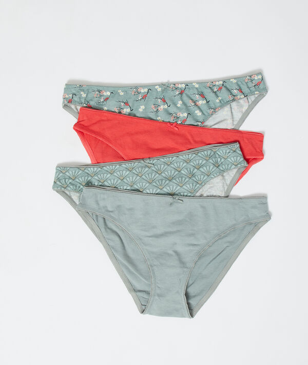4er-Set Pantys aus Baumwolle 4er-Set Pantys aus Baumwolle;${refinementColor}