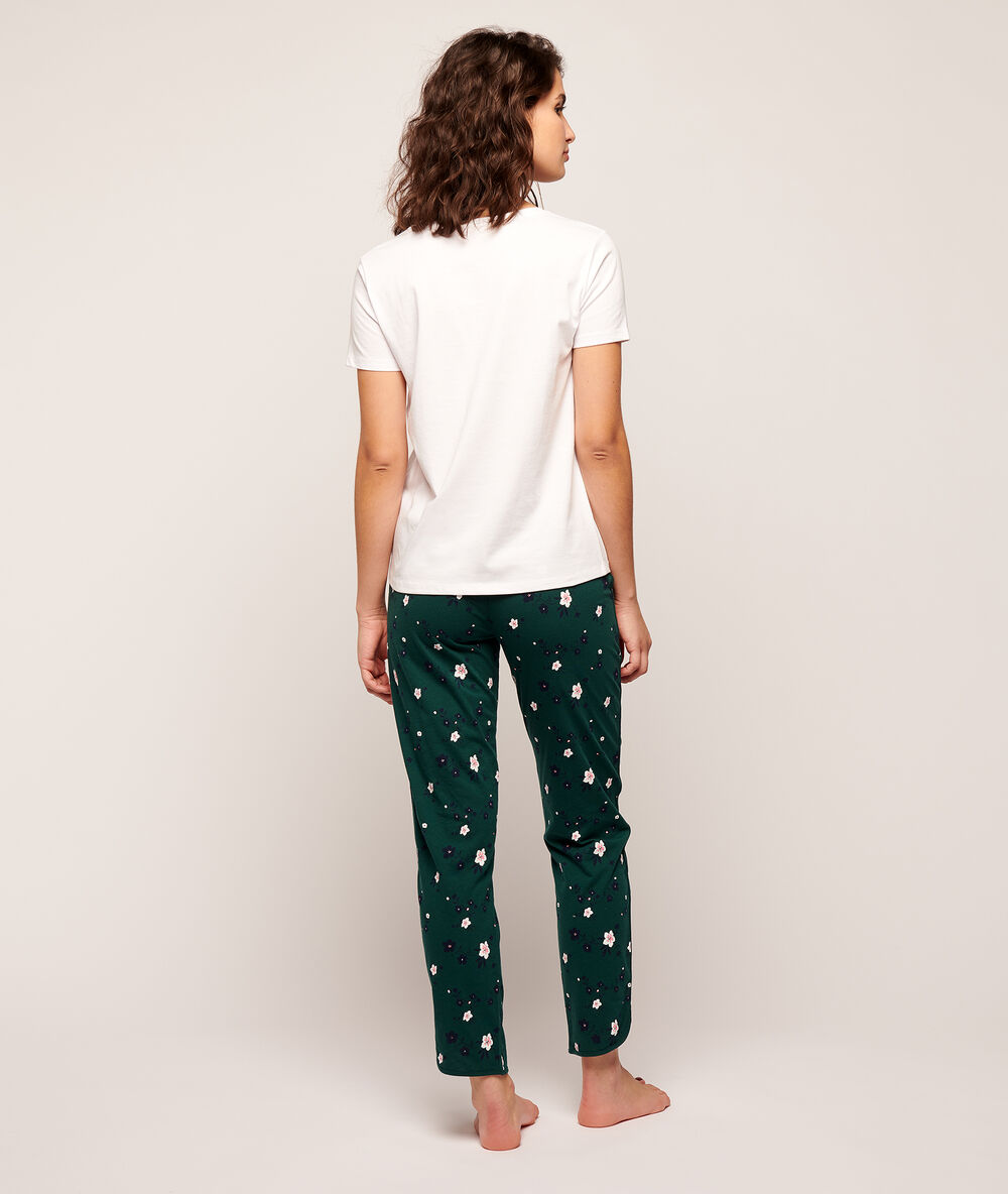 T-shirt mit print „it's a match“ und tennisschläger ekrü.