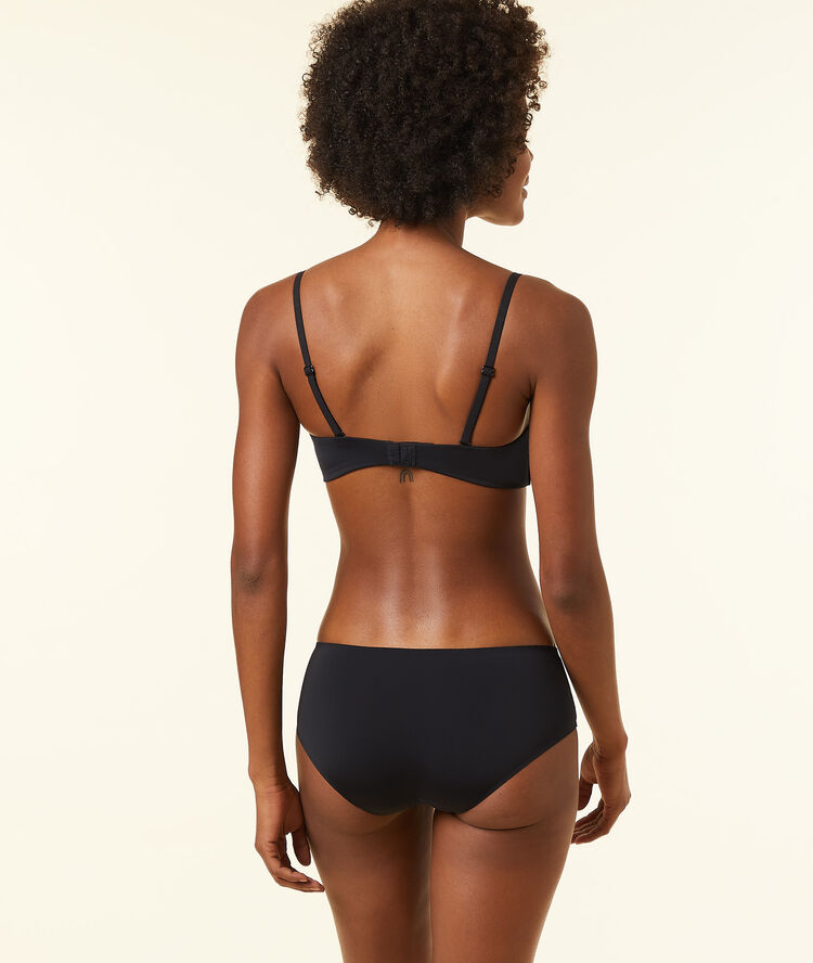 Bandeau- bh aus mikrofaser schwarz.