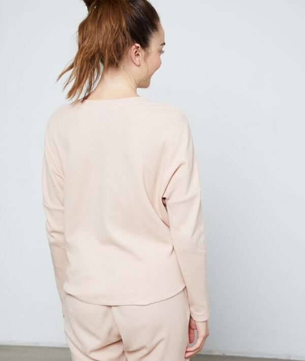 Top mit langen Ärmeln aus Baumwolle Top mit langen Ärmeln aus Baumwolle;${refinementColor}