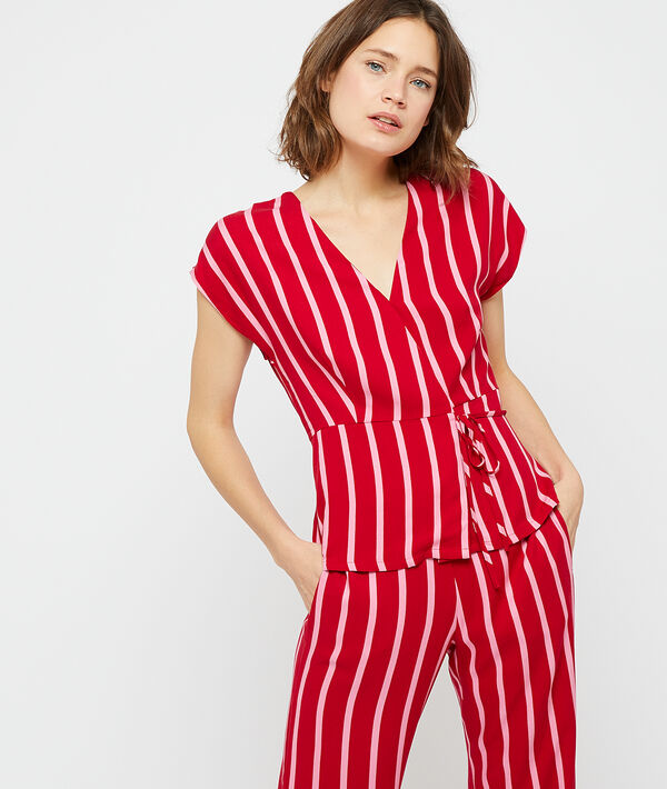 Pyjamaoberteil mit Wickelverschluss Pyjamaoberteil mit Wickelverschluss;${refinementColor}