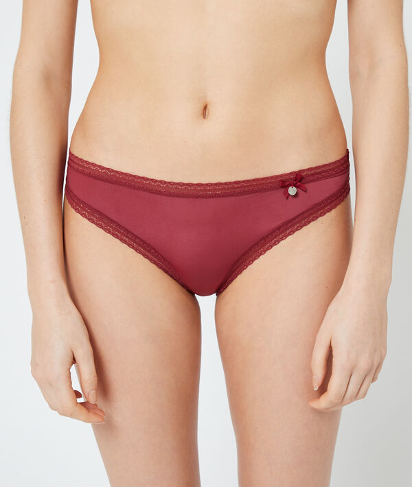 Panty aus Materialmix Panty aus Materialmix;${refinementColor}