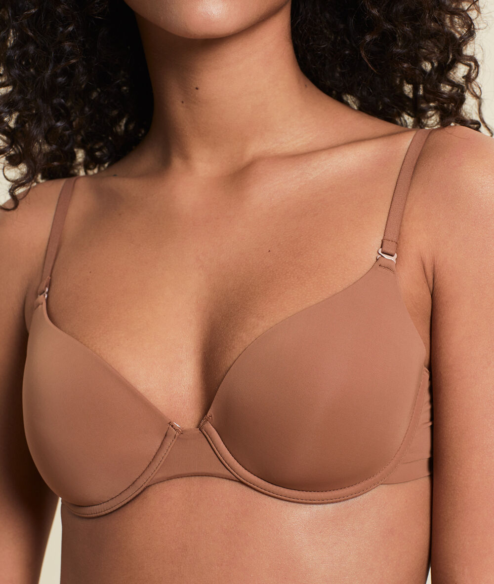 Bh nr. 5 – natürlicher push-up aus mikrofaser bronze.