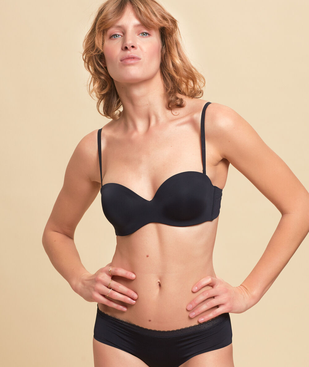 Shorty aus mikrofaser schwarz.