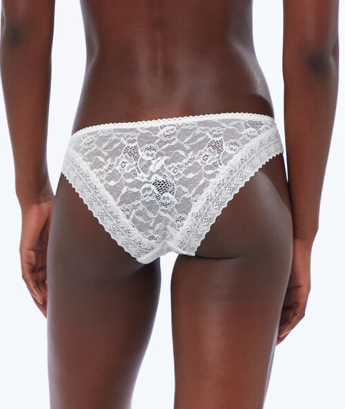 Slip aus spitze off white.