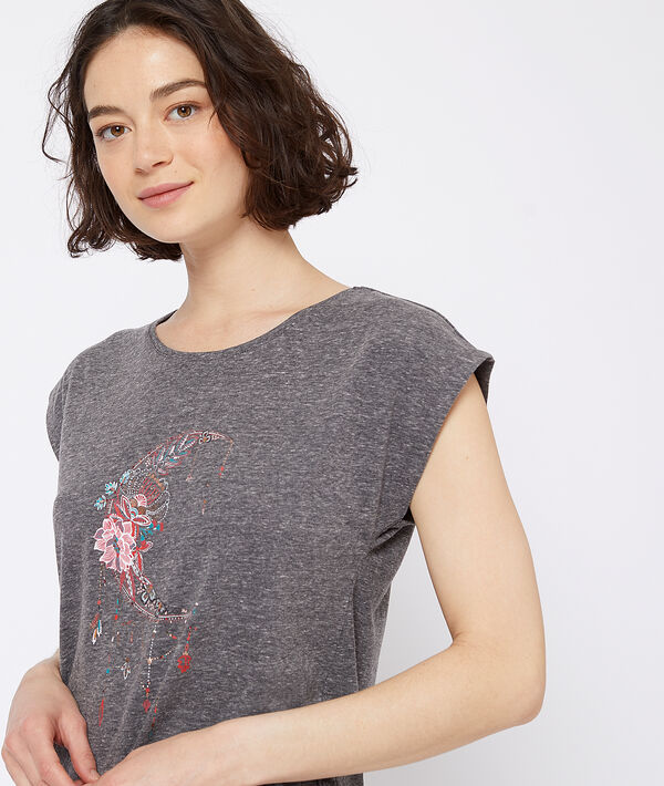 T-Shirt mit Mond-Print T-Shirt mit Mond-Print;${refinementColor}
