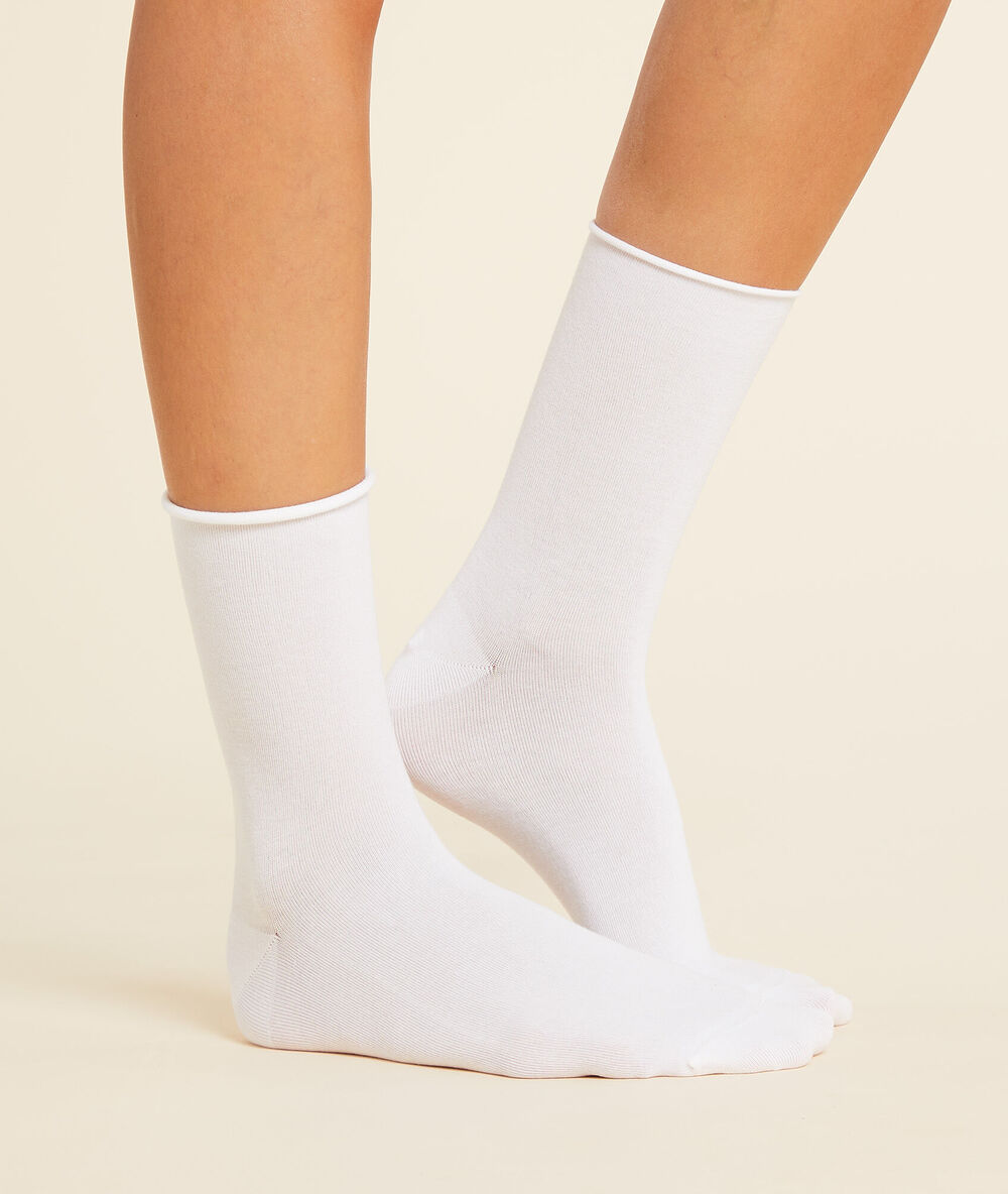 2 paar socken ekrü.