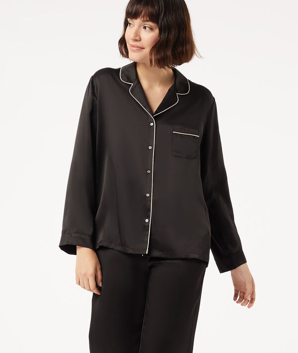 Pyjamaoberteil aus Seide Pyjamaoberteil aus Seide;${refinementColor}