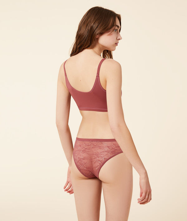 Wende-BH aus Spitze und Stretch-Mikrofaser Wende-BH aus Spitze und Stretch-Mikrofaser ;${refinementColor}