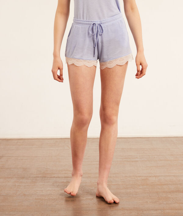 Shorts mit Spitzensaum Shorts mit Spitzensaum;${refinementColor}