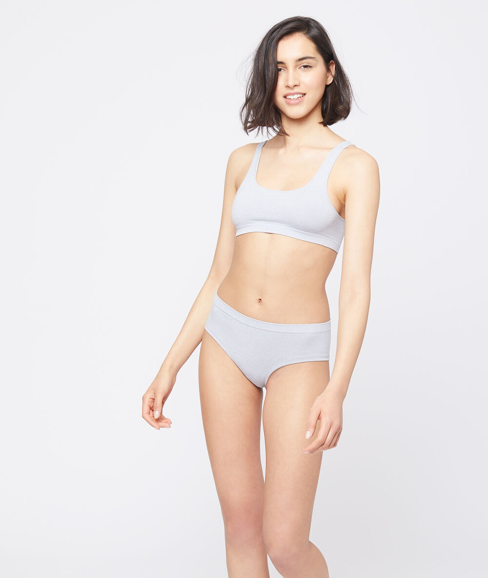 Einfarbiges bustier grau.