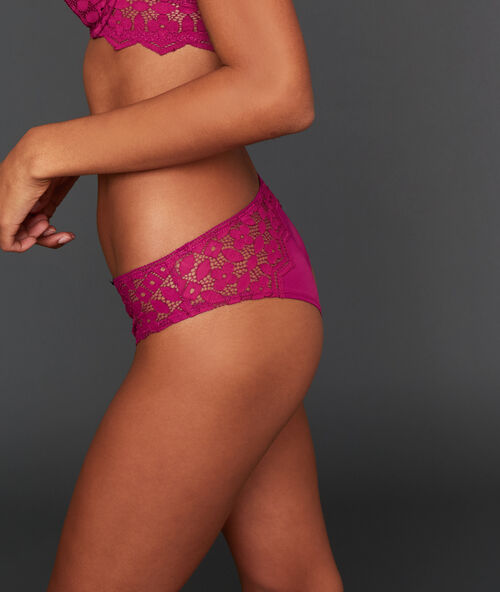 Cheeky aus zwei materialien pflaume.