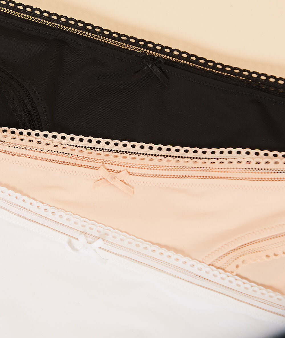 3-er pack pantys blush.