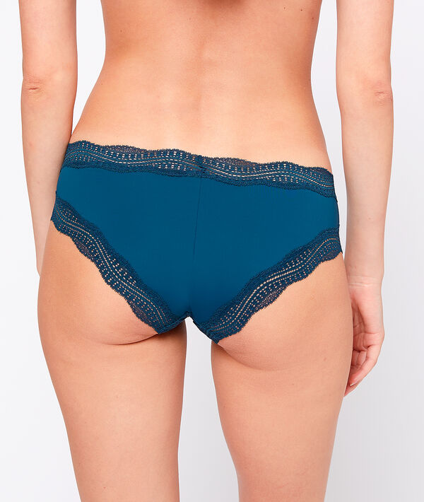 Shorty aus Mikrofaser und Spitze Shorty aus Mikrofaser und Spitze