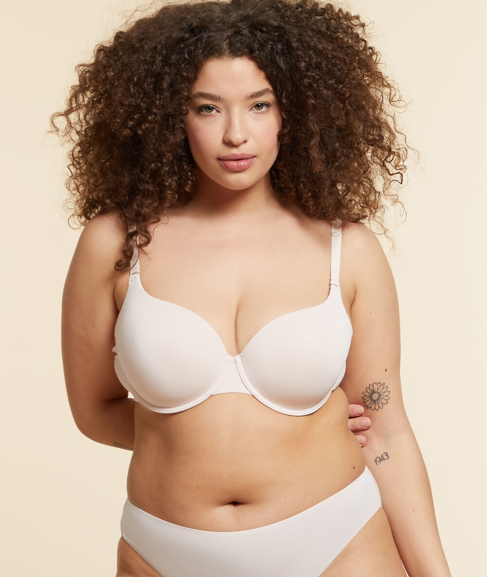 Bh nr. 5 – klassischer push-up babyrosa.