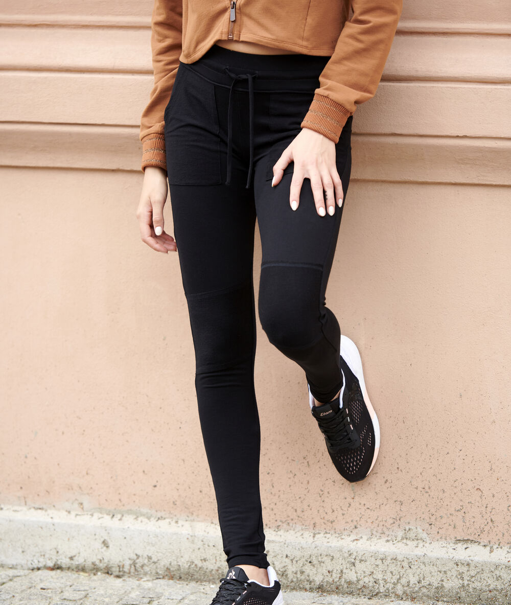 Sportswear-hose mit taschen schwarz.