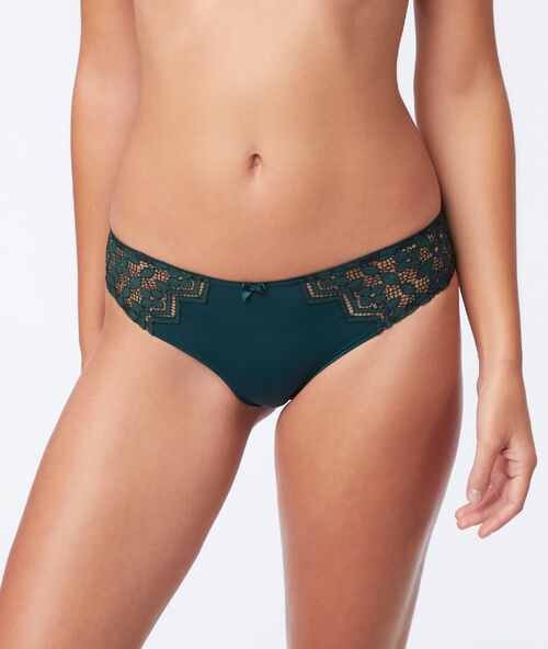 Cheeky aus spitze und mikrofaser gr&uuml;n.