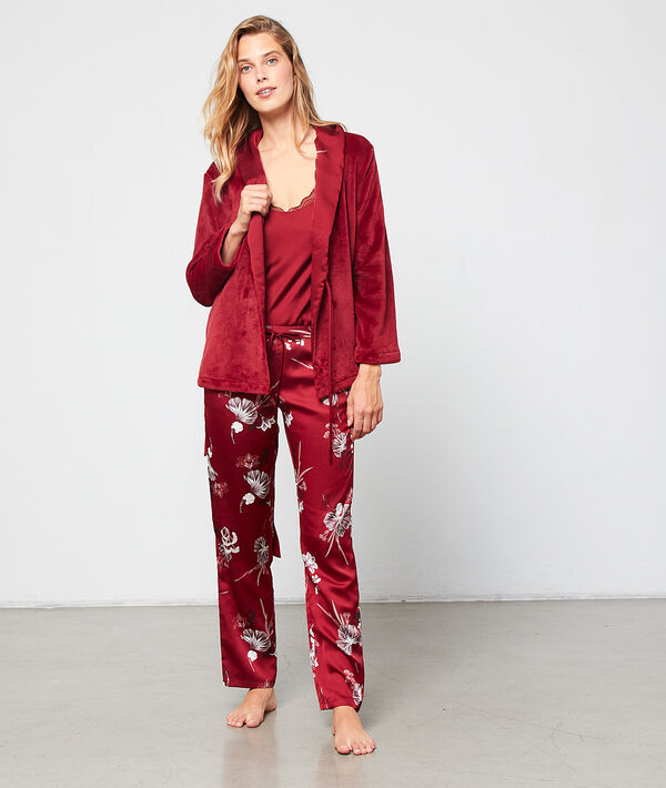 Seidig schimmernder 3-teiliger Pyjama Seidig schimmernder 3-teiliger Pyjama
