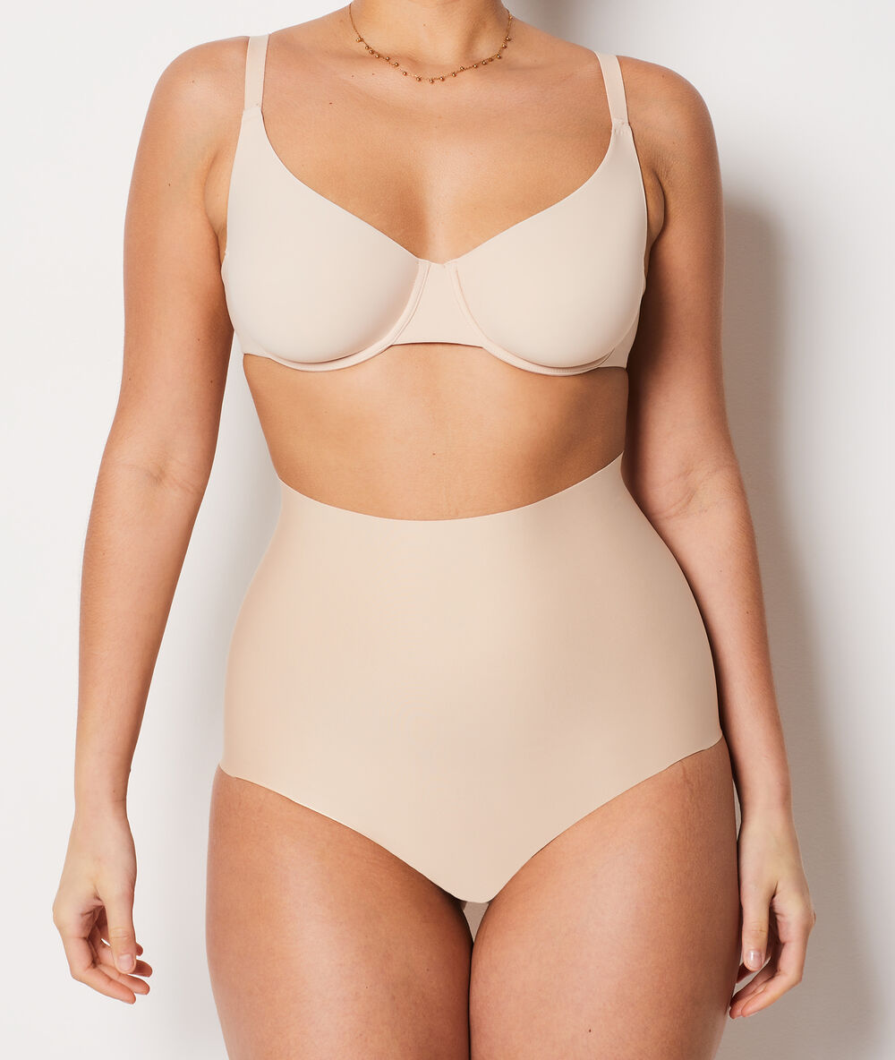 Panty mit hoher taille – starker halt beige.