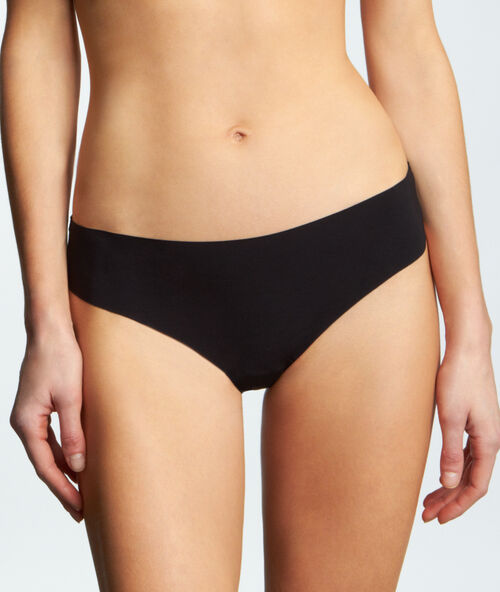 String aus mikrofaser schwarz.