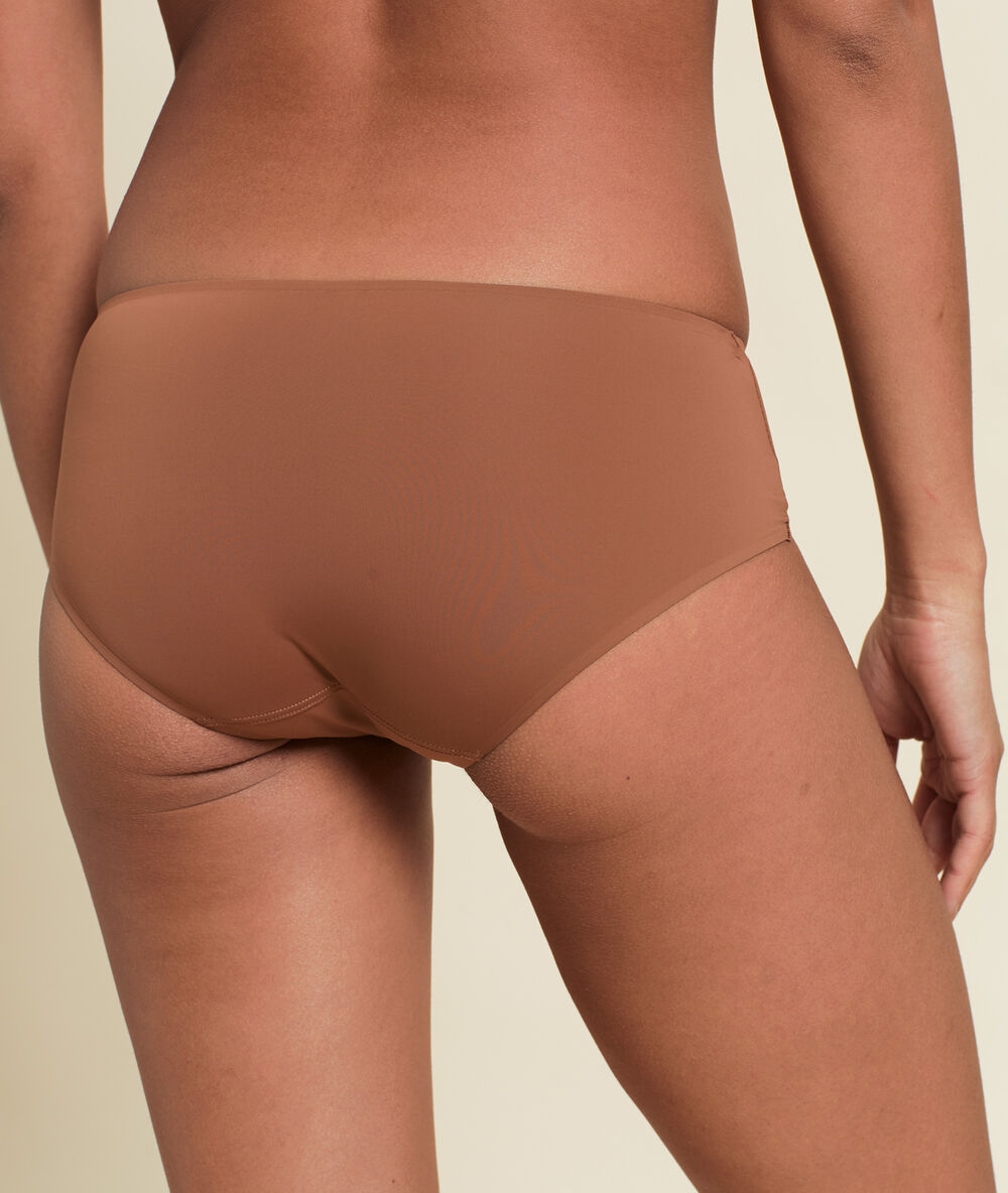 Shorty aus mikrofaser bronze.