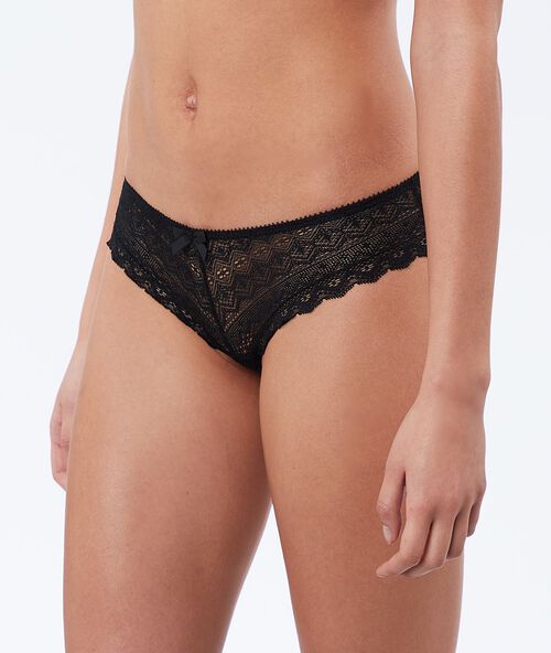 Shorty aus spitze schwarz.
