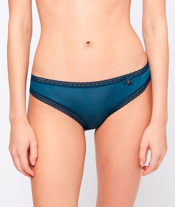 Panty aus Materialmix Panty aus Materialmix