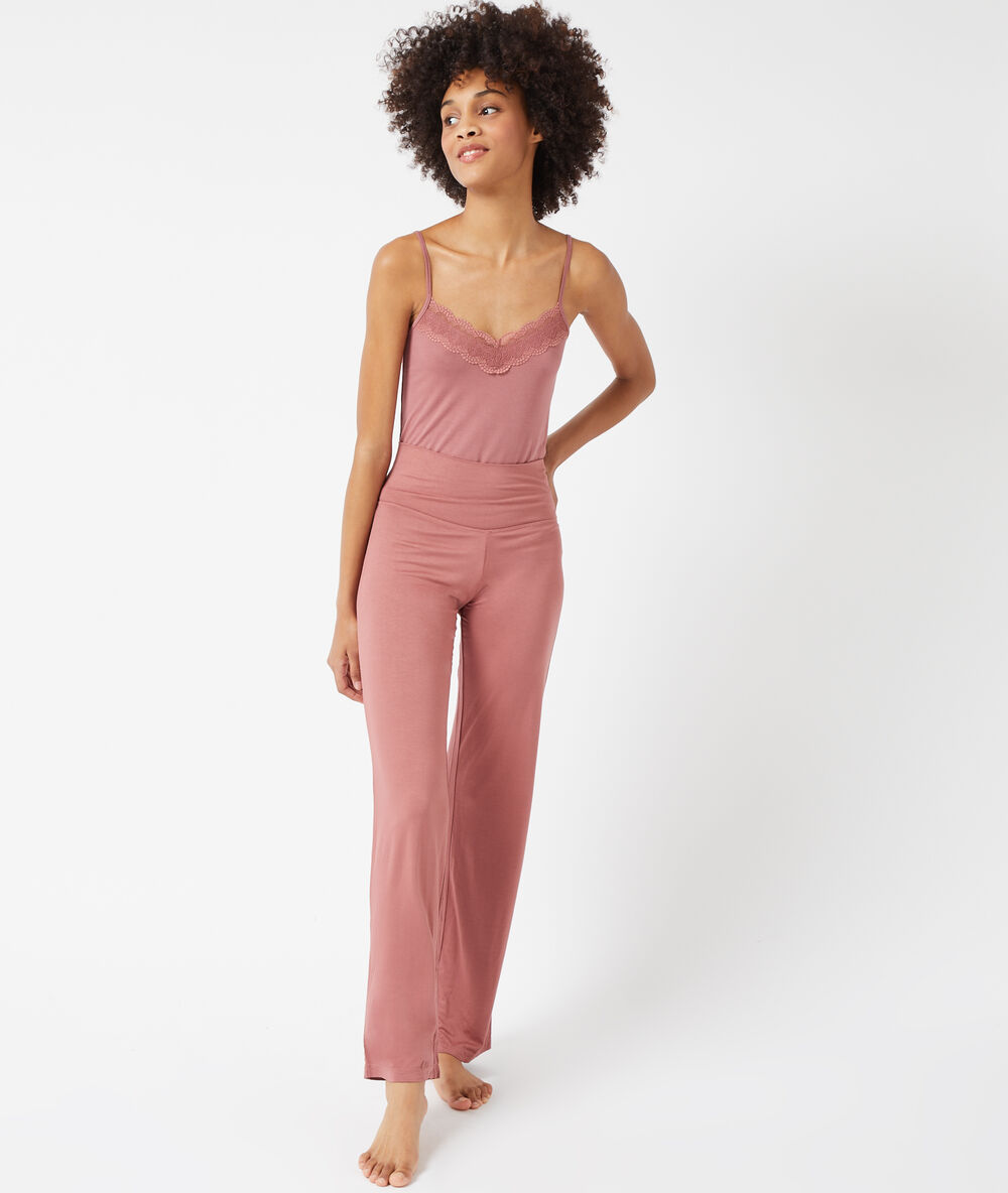 Hose mit hoher taille blush.