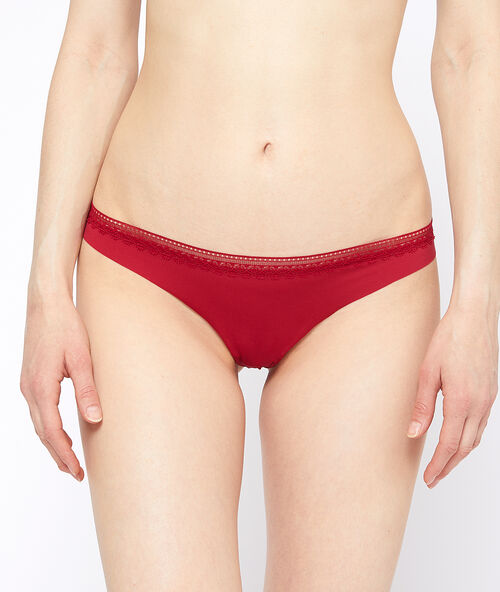 Tanga aus material-mix grenadine.