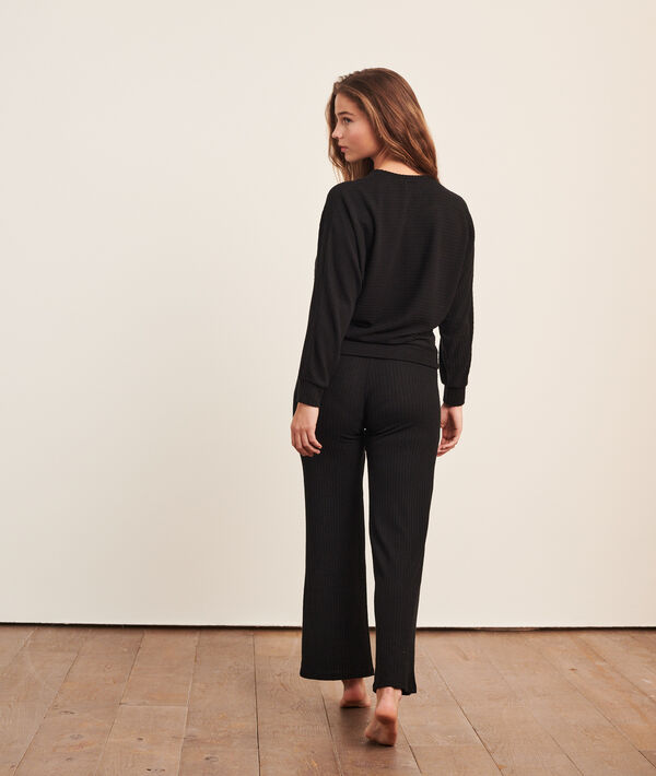 Gerippte Loungewear-Hose Gerippte Loungewear-Hose;${refinementColor}