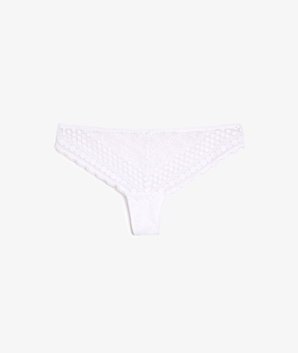 Tanga aus spitze weiß.