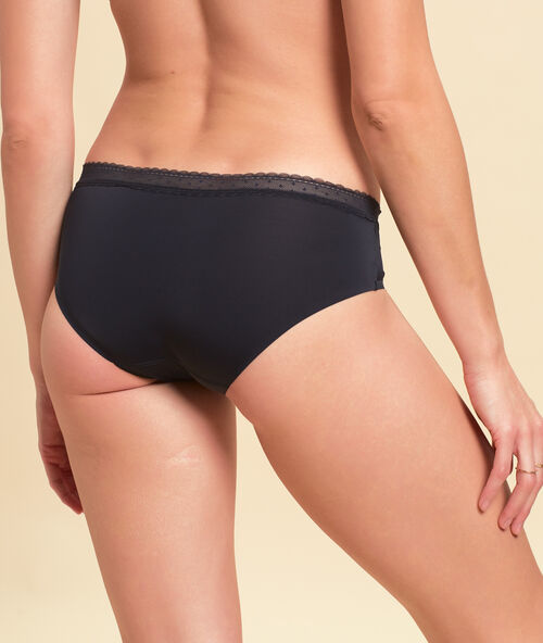 Shorty aus mikrofaser schwarz.