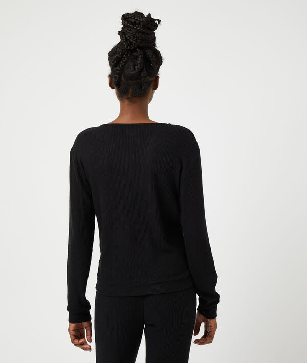 Geripptes Wickel-Top Geripptes Wickel-Top;${refinementColor}