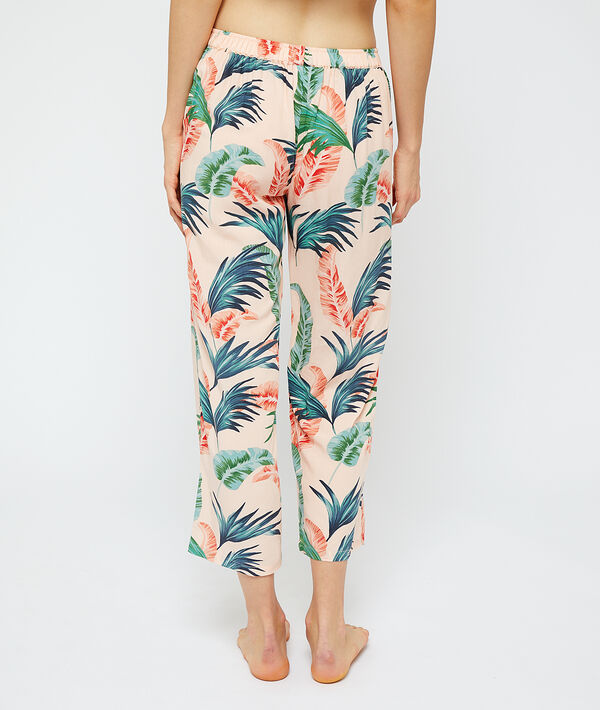 Pyjamahose aus EcoVero-Viscose, ausgestellte Beine Pyjamahose aus EcoVero-Viscose, ausgestellte Beine;${refinementColor}